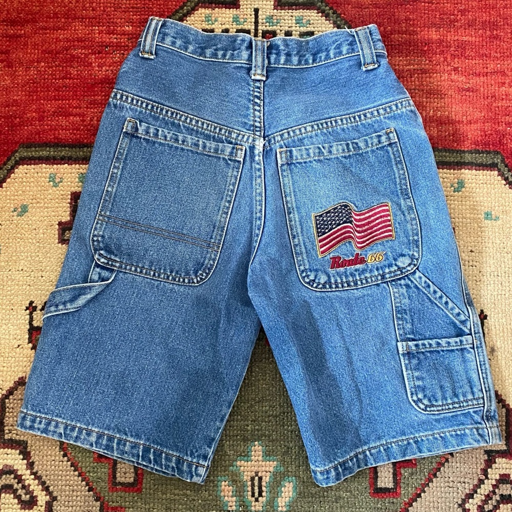 Vintage 90s Route 66 Jean Shorts